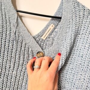 moon & madison Light Blue Knit Cardigan